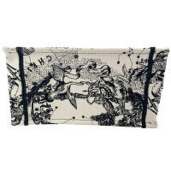Christian Dior Book Tote Toile de Jouy Zodiac Small Handbag White Black KJ - Picture 5 of 11